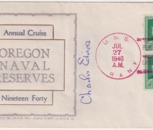 US 874 Autographed  Cover, Charles Edison Sec. of Navy
