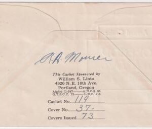 US 874 Autographed  Cover, Charles Edison Sec. of Navy