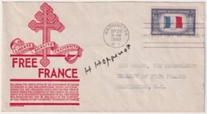 US 915 Autographed FDC, Henri Hoppenot, French  Ambassador