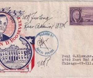 US 932  Autographed Cover  Signed by Rear Admiral William Furlong