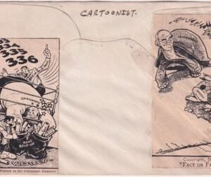 US 956 Autographed Cover  Signed by L.D. Warren, Cartoonist