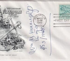 US 984 Autographed FDC Signed by William McCready, Mayor of Annapolis