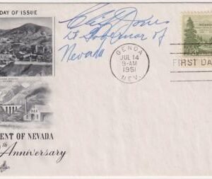 US 999 Autographed FDC Signed by Clifford A. Jones, Lt. Gov. of Nevada