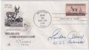 US 1078 Autographed FDC Signed by Gordon Arlott, Senator