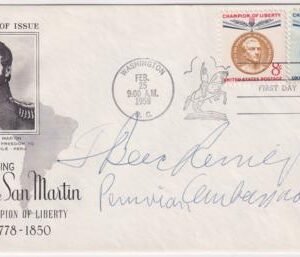 US 1125-26 Autographed FDC Signed by F. Berckemeyer, Peru Ambassador