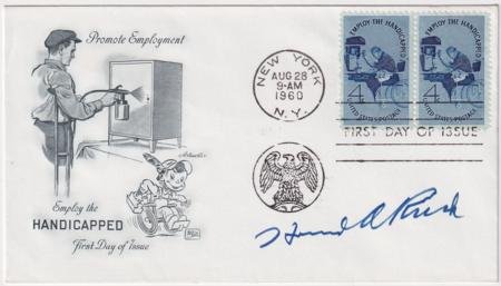 INV-21236itExt_03d8bffc-d431-46d7-ae2e-71a19482922b US 1155 Autographed FDC Signed by Dr. H. Rusk, Father of Rehabilitation Medicine