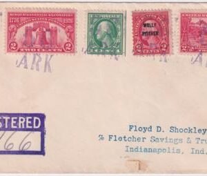 US Arkansas, Fifty-Six 498, 618, 627, 642, 646 Fancy Cancel Cover, Numerals & ARK
