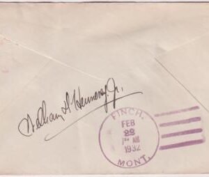 US Montana, Finch 705 Fancy Cancel Cover, Geo Washington Bust