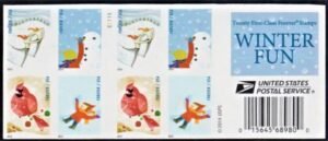 US 4937-40d Modern Imperf Winter Fun Booklet