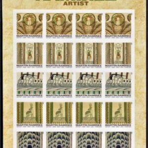 US 4968-72b Modern Imperf Martin Ramirez Sheet