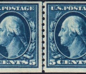 US 447 Washington / Franklin F - VF Mint NH Fresh Line Pair cv $525