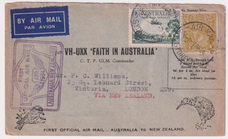 INV-21281itExt_b42dedb2-86d4-4151-89c4-364d4921252c Australia 1934 1st Official Air Mail Australia - New Zealand -Auckland