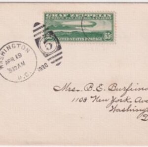 US 1930 C13 Superb FD cover  to Washington DC