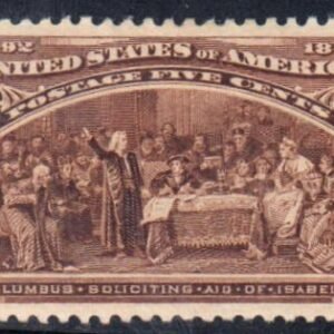 US 234S Early Commemoratives XF Mint LH Specimen Overprint with Jumbo Margins cv $400