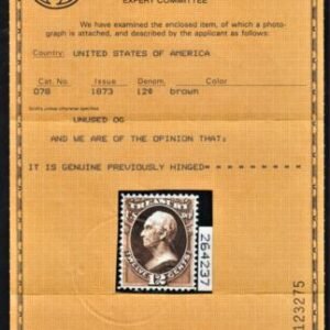 US O78 Officials VF - XF Mint LH Rare so Nice! Barely Hinged PF Cert cv $500