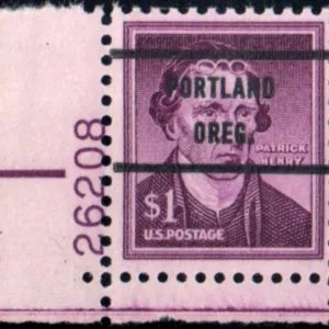 US 1052a VF Mint NH Precancelled Plate # Single, 26208 LL