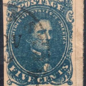 US Back Of Book - Confederate States of America 4a XF Used on Piece