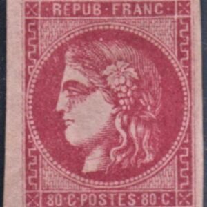 France 48 XF NH Pristine OG, Rich Color Signed + 2015 Scheller Cert