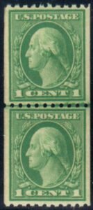 US 486 Washington / Franklin XF NH Line Pair cv $45