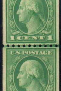 US 486 Washington / Franklin XF NH Line Pair cv $45