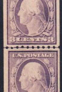 US 489 Washington / Franklin VF NH Line Pair cv $70
