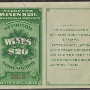 US RE56 Revenue Wine Stamp VF Used cv $60