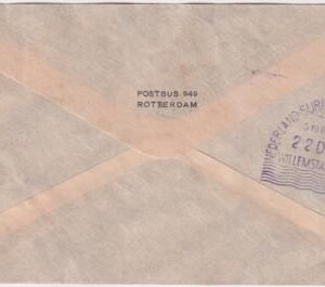 Netherlands 1934  VF Airmail Cover from Rotterdam to Curaco