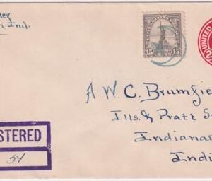 US Indiana, Boggstown 566, U429  Fancy Cancel Cover Star and Moon