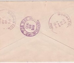 US Indiana, Boggstown 566, U429  Fancy Cancel Cover Star and Moon
