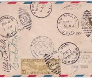 US 1933-34 Pond-Sabelli Transatlantic Flight to Rome, Crash inI reland to London, to NY