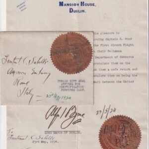 US 1934 Pond-Sabelli Transatlantic Flight to Rome, Crash in Italy, to London, to NY