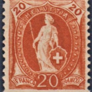 Switzerland 82 F - VF Mint LH Rich Color cv $350