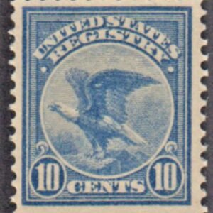 US F1 Registration Stamp LH VF cv $80