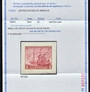 US 736P2 Superb Mint Small Die Proof PF + PSE Cert