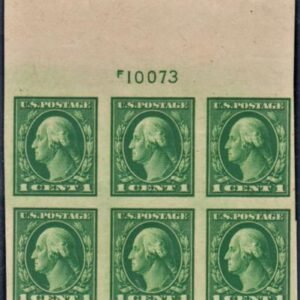 US 481 Washington / Franklin VF Mint NH Plate Block cv $45