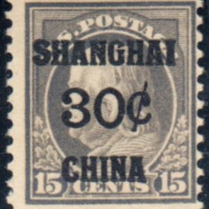 US Shanghai Overprint K12 F LH