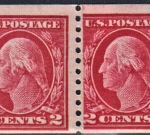 US 444 Washington / Franklin Fine Mint NH Paste-Up Pair cv $250++