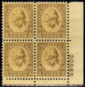 US 713 XF Mint NH Beautiful Plate # Block