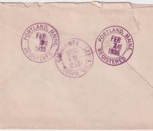 US Maine, Portland Fancy Cancel Cover, Man