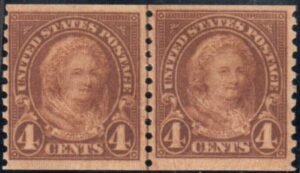 US 601 F-VF Mint NH Line Pair cv $55