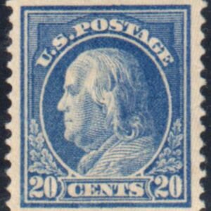 US 419 Washington / Franklin XF Mint Hinged Large Margins cv $290