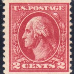 US 528b Washington / Franklin Fine Mint Hinged "Gash on Cheek" Plate Variety cv $300