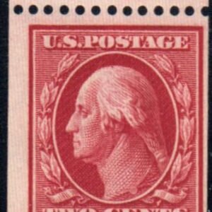 US 349 Washington / Franklin Mint LH Plate # Single from Under Paste-Up