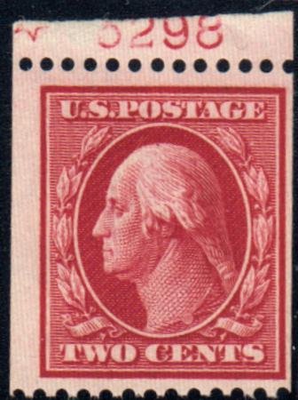 INV-22055itExt_8f162f98-f4de-482f-9302-4e1947a57b08 US 349 Washington / Franklin Mint LH Plate # Single from Under Paste-Up