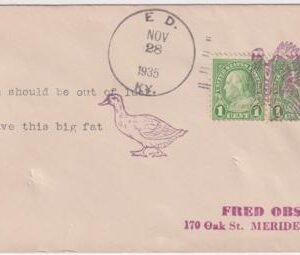US Kentucky, Ed 632 Fancy Cancel Cover, Turkey