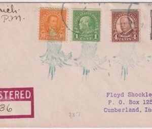 US Ohio, Parrot 632, 687 and 702  Fancy Cancel Cover, Parrot in Green