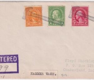 US Washington, Hammer 632, 634, 636, 642 Fancy Cancel Cover