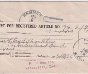 US Washington, Hammer 632, 634, 636, 642 Fancy Cancel Cover