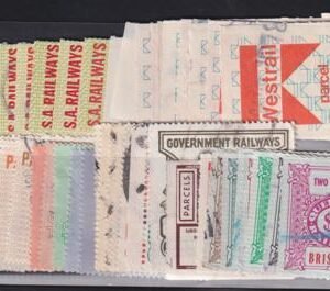 Australia Nice Collection of 50 Different Railway Stamps