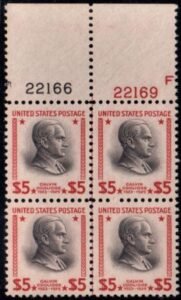 US 834 XF NH Plate Block